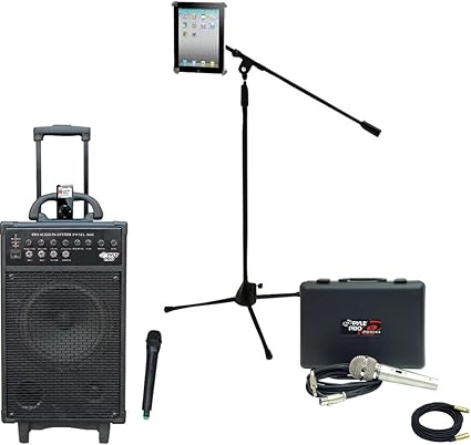 mic with stand and speaker