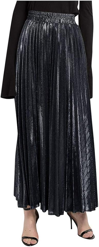 accordion pleated maxi dress