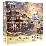 Disney Parks Disneyland 60th Anniversary Diamond Celebration Thomas Kinkade 1000 Piece Jigsaw Puzzle