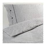 Ikea Nyponros Duvet Cover and Pillowcases, Full/queen, White/blue