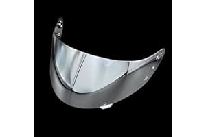 FCKBLSL ICON IC04 Airframe Pro Airmada Airform Motorcycle Helmet Shield Uv Protection Motorcycle Visor Lens Helmets Accessories (Silver)