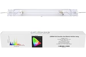 iGrowtek 1000W Double Ended MH Grow Light Bulb, 1000 Watt HID Grow Bulb, Metal Halide Grow Lamp,Enhanced Photosynthetic Effic