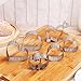 HEMOTON 6Pcs Valentine's Day Heart Cookie Cutters, Love&Wedding Cookie Cutters, Stainless Steel Valentine Bake Biscuti Cutter, Love Heart Shape DIY Chocolate Moulds Baking Mould Vegetable Fruit Cutter