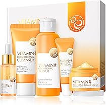 REWARD beauty スキンケアセット トナー・フェイスウォッシュ・セラム Amazon.com : Skin Care Set ,Vitamin C Facial Serum Care Set
