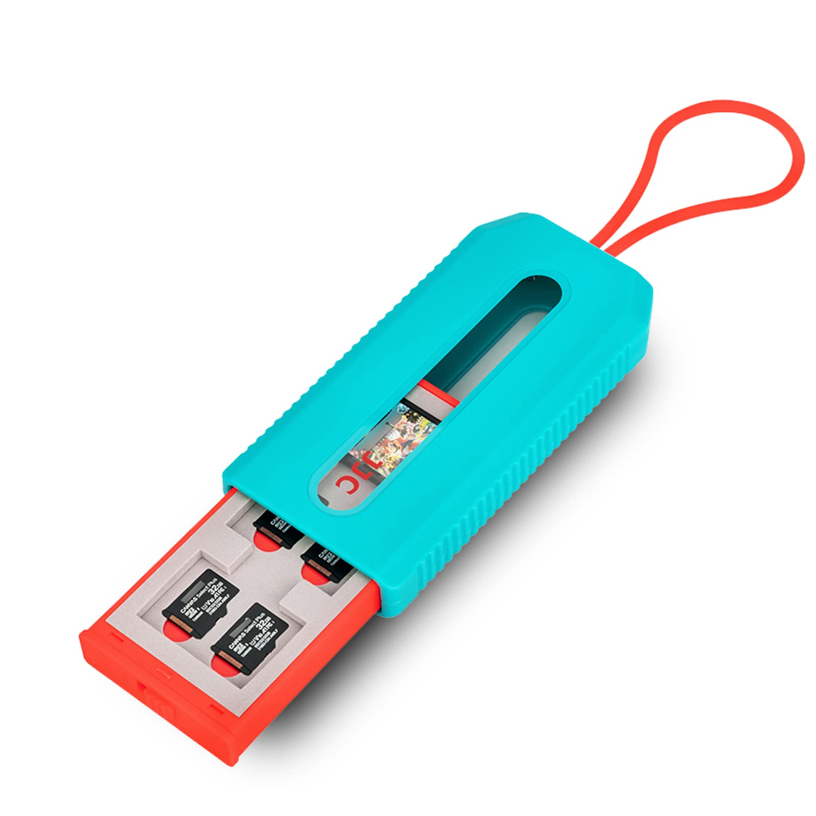 Photo 1 of (NOT FIT SD Card) Switch Game Card Case for 6 Nintendo Games and 12 Micro SD Cards,Switch Card Holder Storage for Nintendo Switch or PS Vita,Water-Resistant Anti-Shock Game Card Box