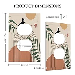 Funny Black Cat Single Duplex Light Switch Cover