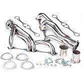 Exhaust Headers For 1967-1987 Chevy Small Block SB SBC V8 | For 262 265 267 283 302 305 307 327 350 400 Exhaust Manifold Header，Stainless Steel