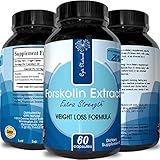 Premium Coleus Forskolin Root Extract for Weight Loss Supplement Powerful Antioxidant Appetite Suppressant Burn Fat Quicker All Natural Detox Increase Energy Boost Metabolism for Men and Women 250 mg