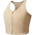 Wonababi Chest Binder Corsets for Transgender, Binder Trans with Zipper Flat Tank Top bustiers