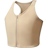 Wonababi Chest Binder Corsets for Transgender, Binder Trans with Zipper Flat Tank Top bustiers