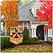 Joyousa Yard Design for November Garden 12x18 Inch Decorations-Turkey Outdoor, Thanksgiving Burlap Flag