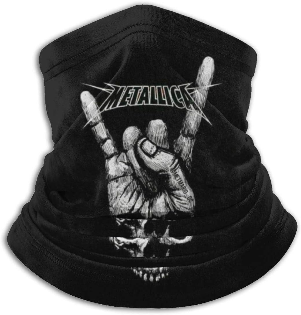 Metallica Neck Warmer Soft Microfiber Headwear Face Scarf Mask For Winter Cold Weather Keep Warm