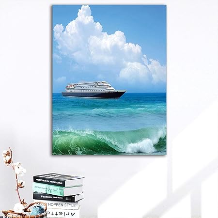 Amazon.de: Nautische Dekor-Wandaufkleber, Reisemotiv mit Blick auf ein