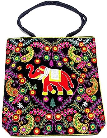 Shree Exports Indian Cotton Monk Bag Bohemian Cross Body Unisex Reversible Hippie Shouler Bag B 106