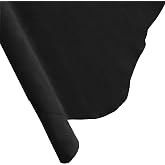ELW Premium Suede Cowhide 2-4 oz (1-1.6mm) - Soft Full Grain Pre-Cut Side Leather - (1-3 SQ FT,Black) - USA Made Silky Buffed Suede Fabric Leather for Car Upholstery, Crafts, Garments, Furniture