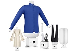 Automatic Steam Iron, Clothes Irons, 360° Hands-Free Automatic Ironing Garment Machine, Hot Air Dryer & Iron, Gentle Quick Ir