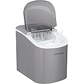 Frigidaire Ice Maker EFIC189, Countertop Ice Maker with Transparent Window, Bullet Ice Maker, 26 lbs. Capacity per day, Small