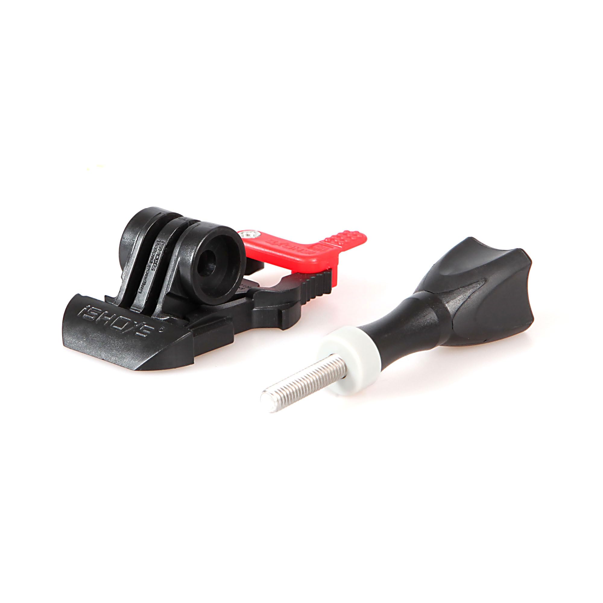 iSHOXS Pro Slider Flat - Quick Release clip suitable for GoPro Session, Hero and compatible Camera - with iSHOXS 2C Thumb-Screw