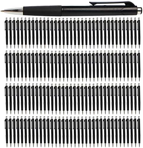 Amazon A W 144本パック ボールペン 格納式ブラックインクペン 中字 オフィス用品 日記帳 格納式ボールペン 文房具 オフィス用品