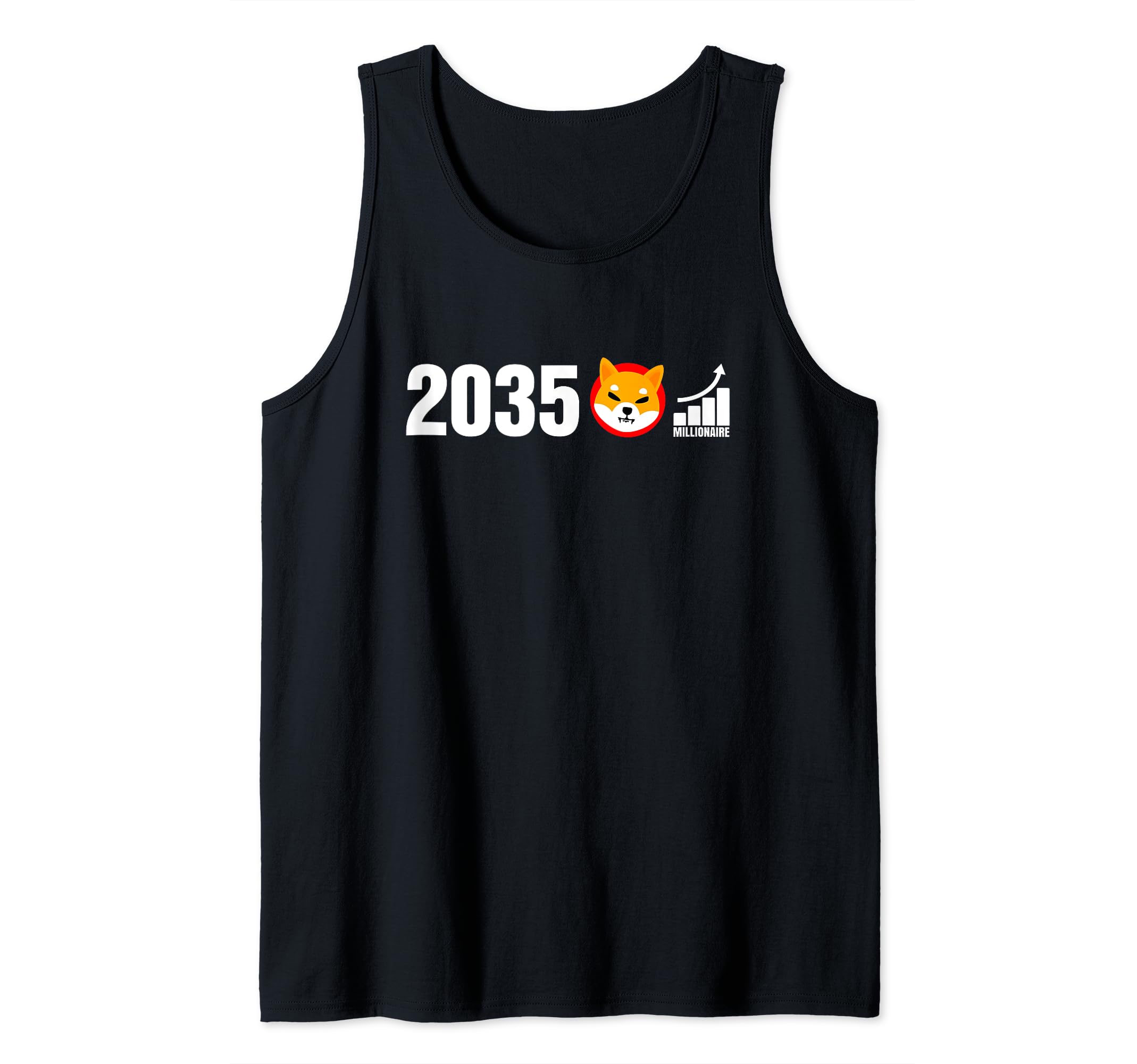 2035 Shiba Inu Millionaire Cool Digital Currency Coin Hodler Tank Top