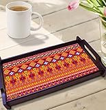 Kolorobia Ikat Large Tray, 40cm, Multicolour