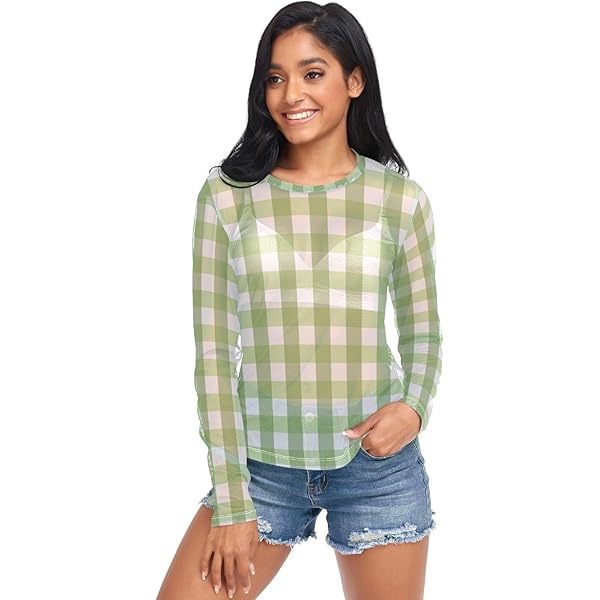 トップス Hella sheer check blouse Hella】sheer check blouse | Selectshop shooby d