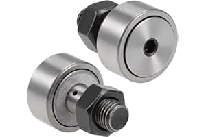 Kozelo 2pcs CF12/KR30 Cam Follower Bolt-Type Needle Roller Bearing - [ M12x1.5mm Male Thread 14mm Roller Diameter ] Stud Type