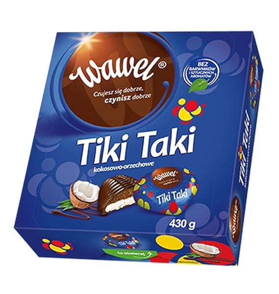 Filled Chocolates Chocolate Bombons Tiki Taki 430g by WAWEL