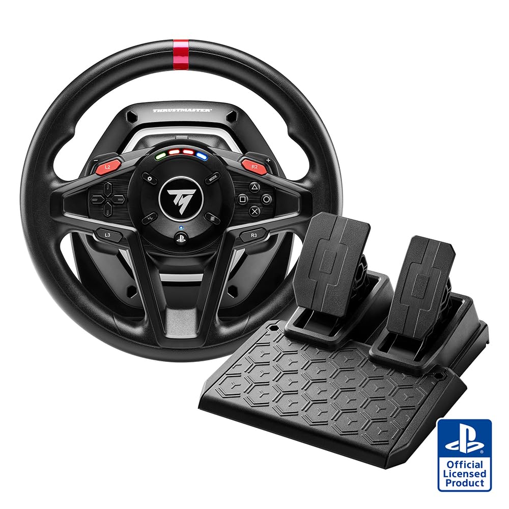 Photo 1 of ** VERY USED**Thrustmaster T128P Force Feedback Racing Wheel (compatible w/ PS5, PS5 Pro, PS4 & PC)