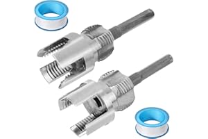 Fukaisu 2pcs PVC Pipe Threading Tool, Dual-Function Integrated Internal & External Pipe Thread Tape Tool Compatible with 1/2'