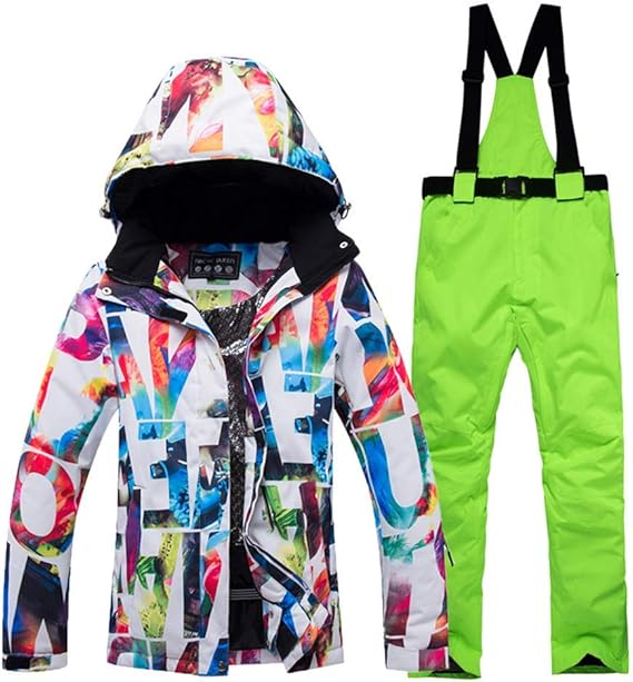 BEAUTTO Damen Skianzug Anzug Winter Winddicht Wasserdicht Warm