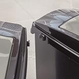 Addis Set of 3 40 Litre Recycling Bins Black Metallic UK Made 10 Year view 3