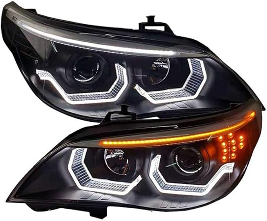 Amazon 2pcsヘッドライトアセンブリfor Bmw 5 Series E60 04 10バイキセノンレンズプロジェクターダブルビームキセノンhidキット付きledデイタイムランニングライトfor Bmw 5シリーズe60 Rhdバージョン ヘッドライト本体 車 バイク Amazon 2pcsヘッドライトアセンブリfor Bmw 5 Series E60 04 10バイキセノンレンズプロジェクターダブルビームキセノンhidキット付きledデイタイムランニングライトfor Bmw 5シリーズe60 Rhdバージョン ヘッドライト本体 車 バイク