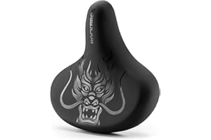 ROCKBROS Bike Seat Comfort Oversized Bike Seat Cushion Wide Bicycle Seat for Men Women Fit for Exercise Bikes, Electric Bikes