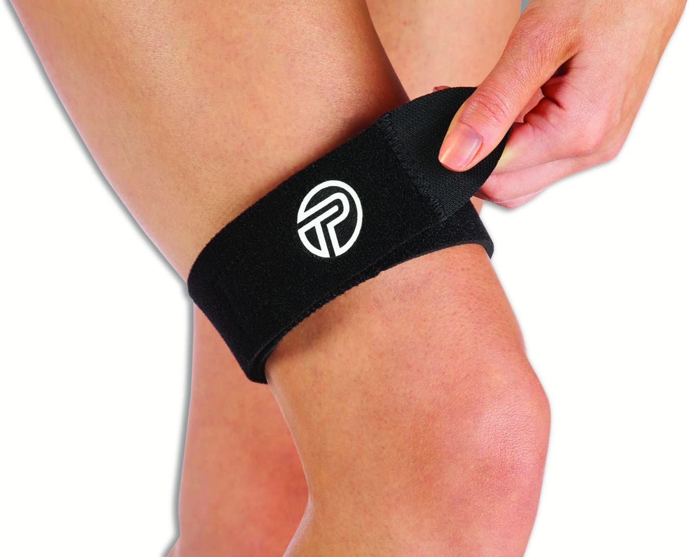 Pro-Tec Athletics IT Band Compression Wrap, Knee Brace, Compression Wraps, Knee Strain, Knee and Outside of Knee Support, Iliotibial Band Syndrome, Adjustable, Men & Women, Working Out