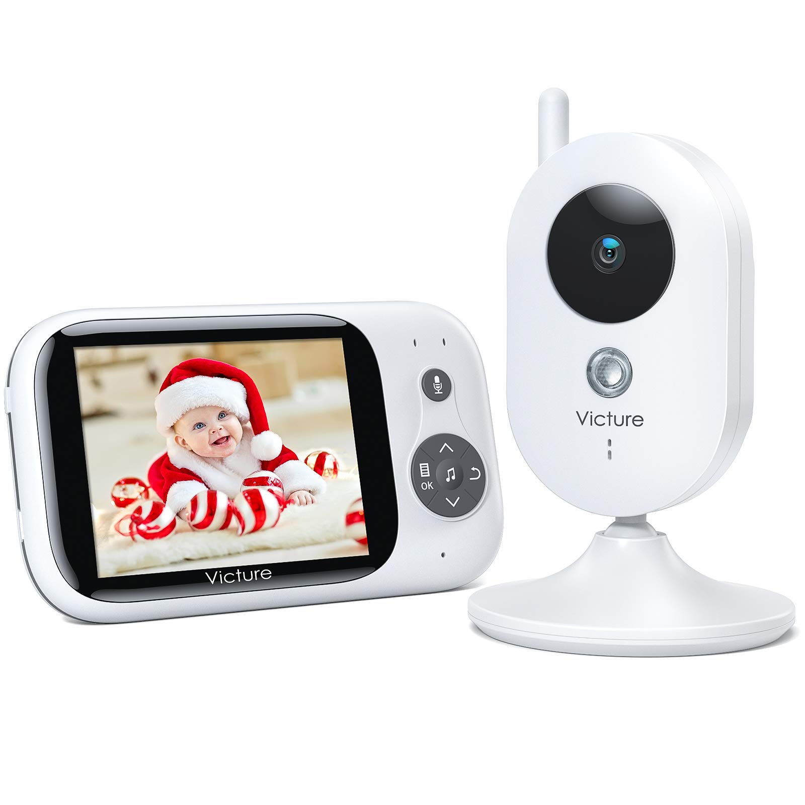 Victure Video Baby Monitor With Digital Camera Support Infrared Night Vision Room Temperature Audio Two Way Talk Voice Activated Lullabies 3 2 Lcd Screen 2 4ghz Wireless Transmission Long Range Buy Online In Cambodia
