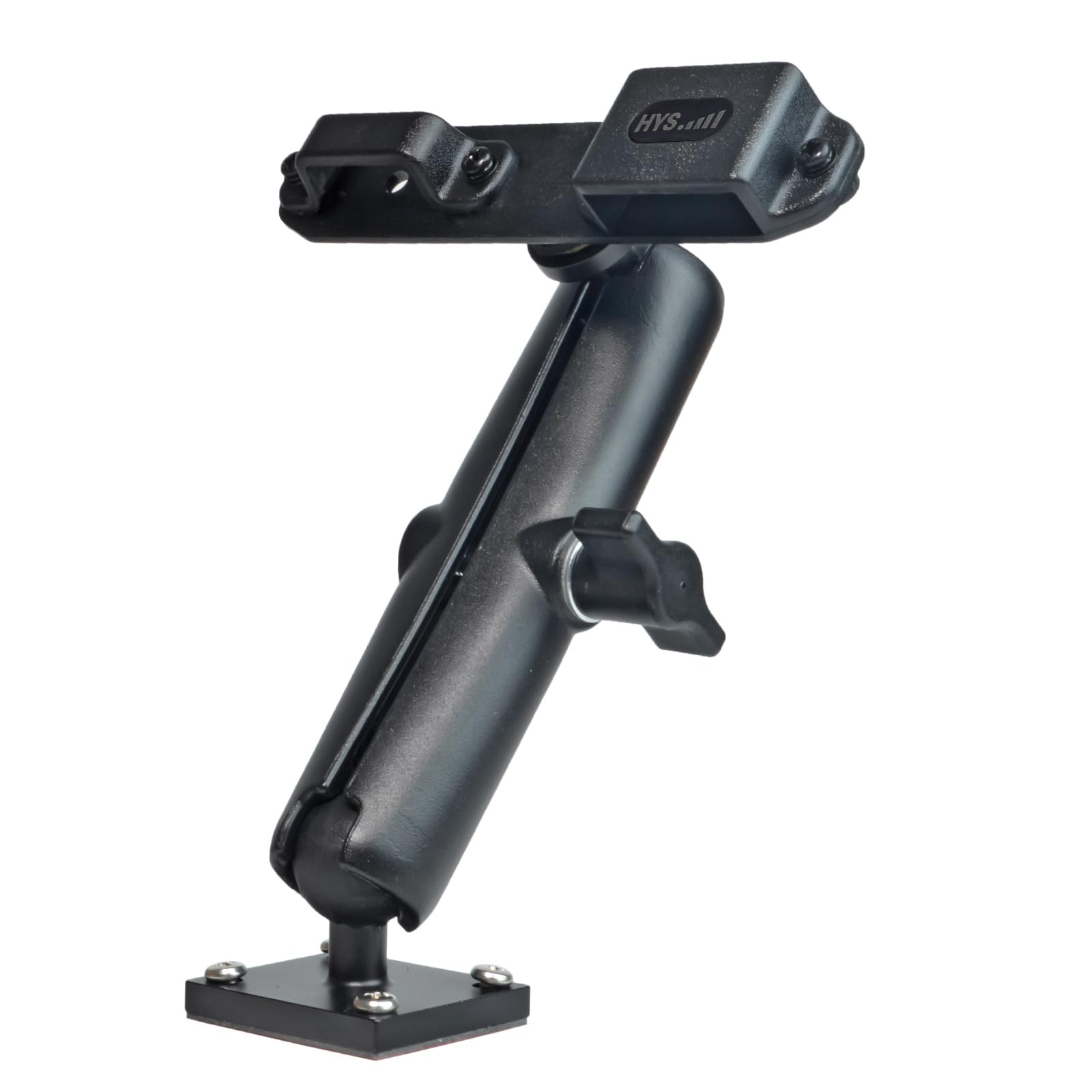 HYS Radio Mount, Adjustable Walkie Talkie Holder Compatible for Motorola Tlkr Baofeng UV5R Kenwood Midland Two Way Radio, Suit for Car/Truck/Cabin/Desktop