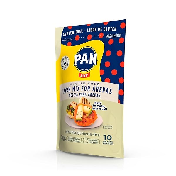 P.A.N CORN MIX FOR AREPAS – GLUTEN FREE EASY TO PREPARE FLOUR 1 LB. (PACK OF 1)