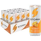 STORM Valencia Orange, Fitness &amp; Wellness Energy Drink, 12 Fl Oz (Pack of 12)