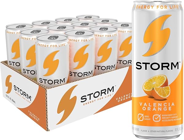 STORM VALENCIA ORANGE, FITNESS & WELLNESS ENERGY DRINK,...
