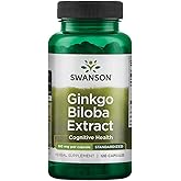 Swanson Ginkgo Biloba Extract 24% 60 Milligrams 120 Capsules