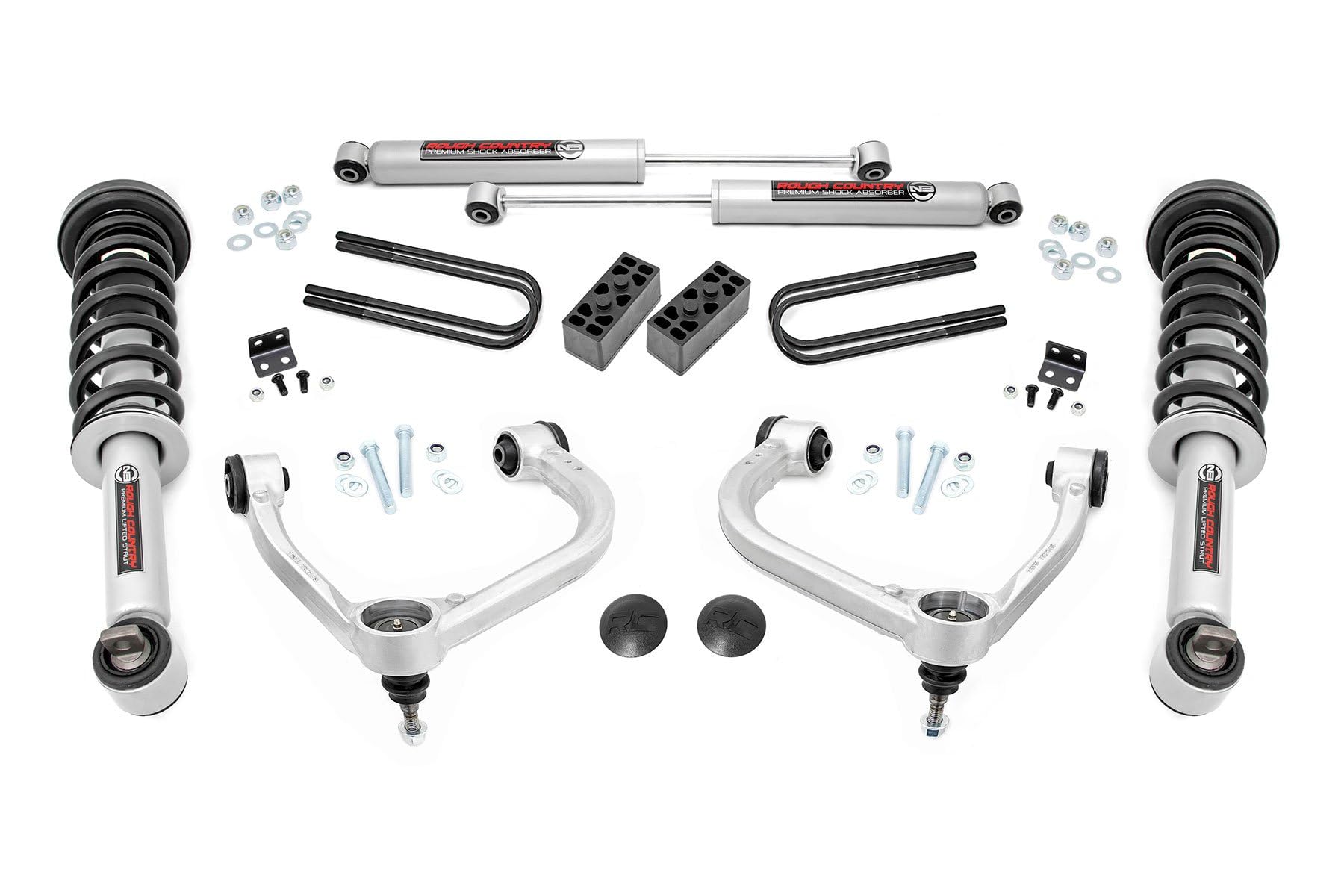 Photo 1 of Rough Country 3" Bolt-On Lift Kit w/N3 Struts for 21-24 Ford F-150 4WD - 41431LPNPMCS8608288
z91