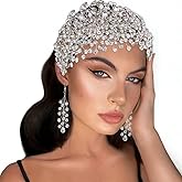 ULAPAN HP376 Silver Rhinestone Wedding Headpiece for Women Handmade Bridal Headband Hair Accessories