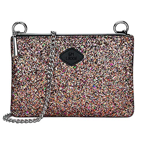 red sparkly evening bag