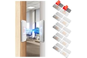 PHIXBEAR 10 Pack Magnetic Cabinet Door Catch, Ultra Thin Cabinet Door Magnets, Adhesive Drawer Magnets to Stay Closed, Stainl