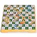 Yellow Mountain Imports Magnetic Snakes and Ladders Board Game Set - 9.7 Inches ?- Portable, Folding & Travel Perfect
