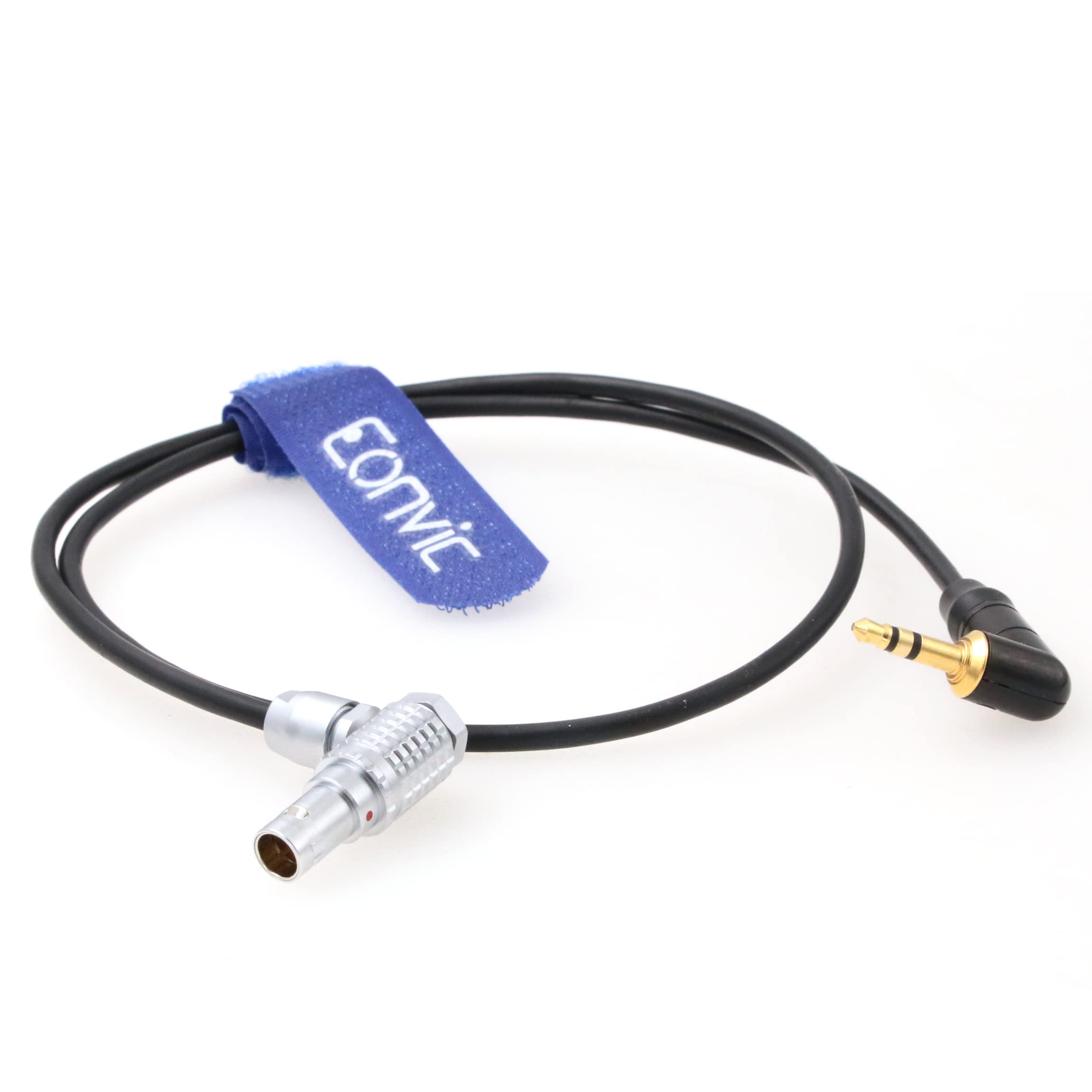 Eonvic Audio Cable Right Angle 3.5mm TRS 1/8'' to 6 Pin Male for ARRI Mini LF Camera 24"