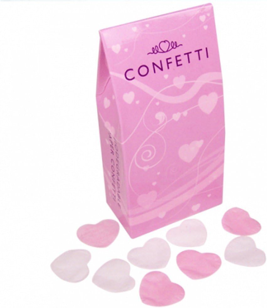 Pink & White Hearts Confetti Box