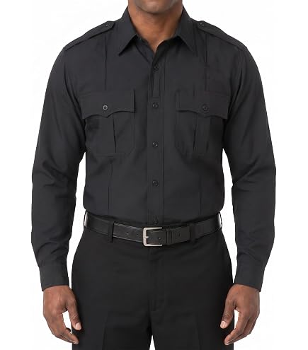 army dress blues long sleeve Men's 15.5X 34/35 US ASU Service Blue White Uniform Shirt: Clothing, Shoes & Jewelry Ribbon placement Color:White Blue Flower PTYPE--Tops Suit Midnight Dark Navy Solid Color BDU Shirts