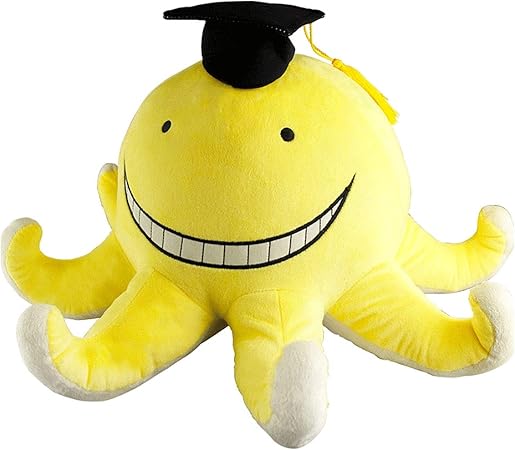 Amazon 暗殺教室 殺せんせー ぬいぐるみ クッション 抱き枕 おもちゃ タコ 触手 ふわふわ かわいい 誕生日 プレゼント アニメ周辺 萌グッズ 飾り物 ぬいぐるみ おもちゃ
